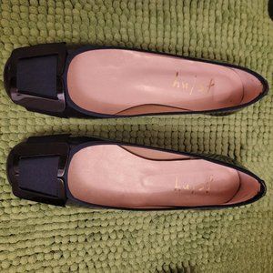 French Sole NYC Luxury Blue Patent Leather Shoes